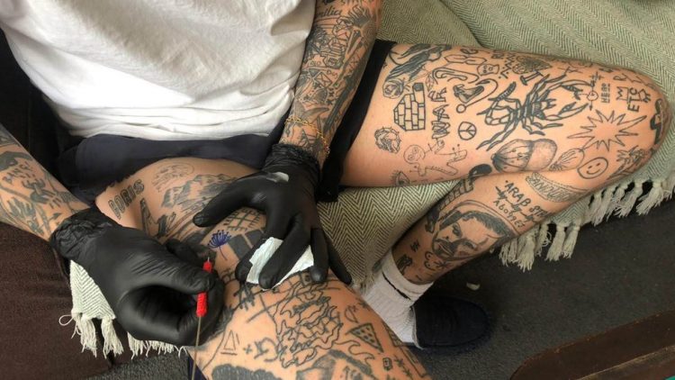 I’m tattooing myself every day in lockdown